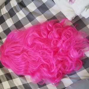 Pink wig
